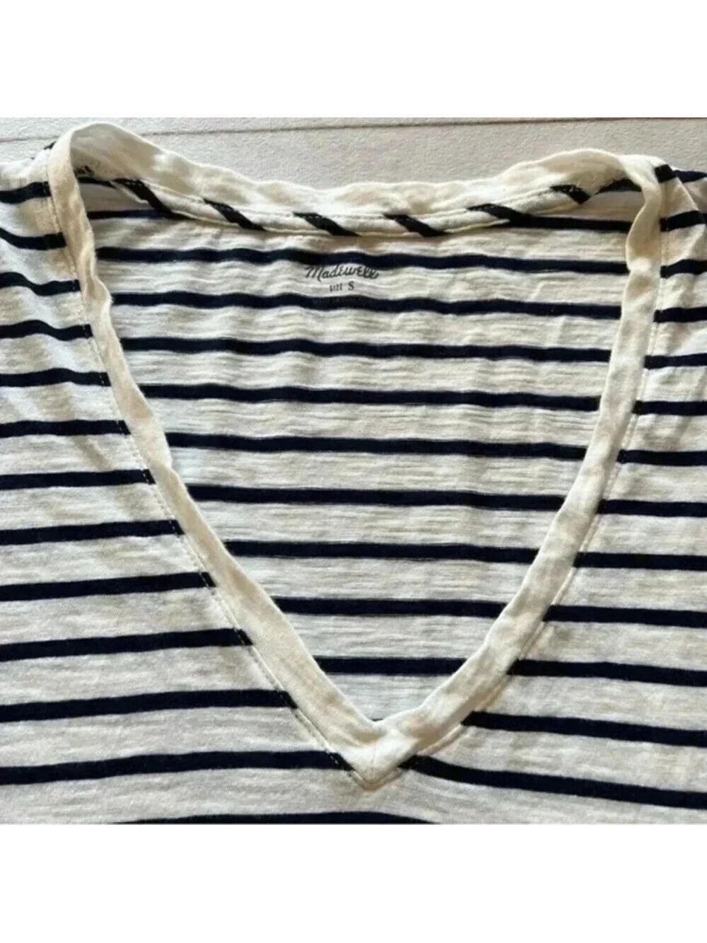 Madewell Striped Short Sleeve Tee Size S - Picture 2 of 8